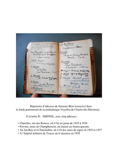 Bulletin 72, quatrième de couverture